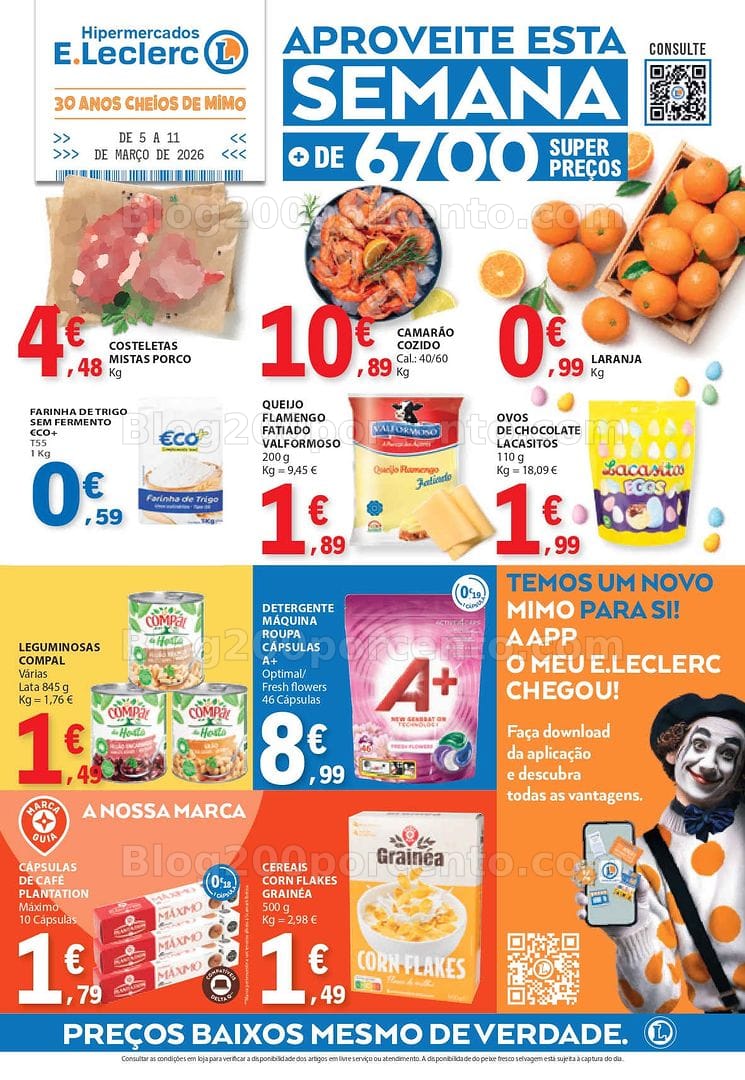 Antevisão Folheto E-LECLERC Promoções de 5 a 11 março